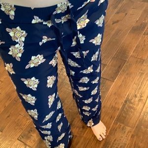 Loft Floral Fluid Pants
